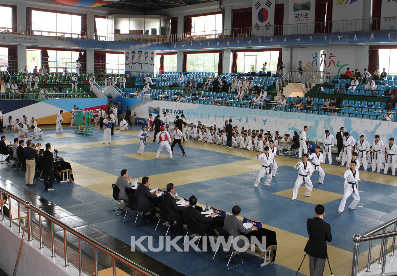 2019년 국기원 고단자 심사가 진행중인 모습